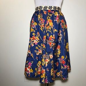 Anthropologie floral skirt